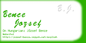bence jozsef business card